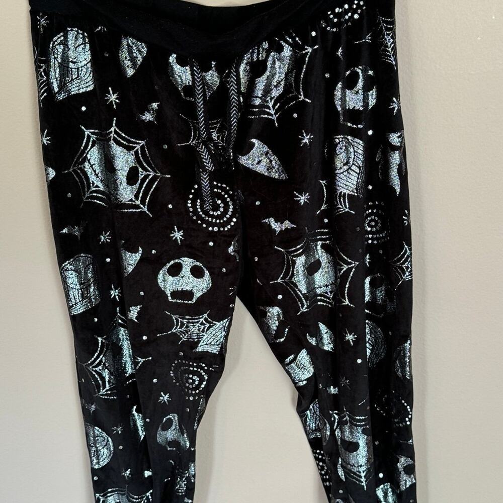 Women's Disney The Nightmare Before Christmas Pajama Bottoms size Large Metallic